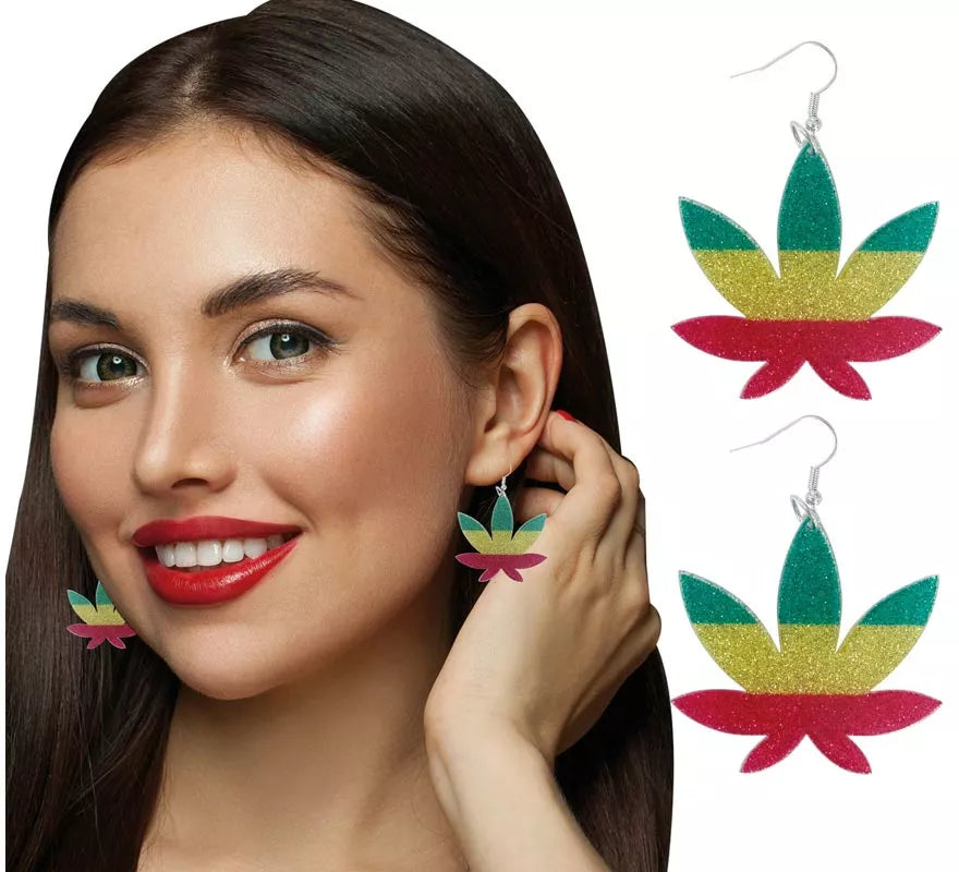 Translation missing: de.Pendientes de Hoja Marihuana