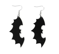 Schwarze Fledermaus Ohrringe