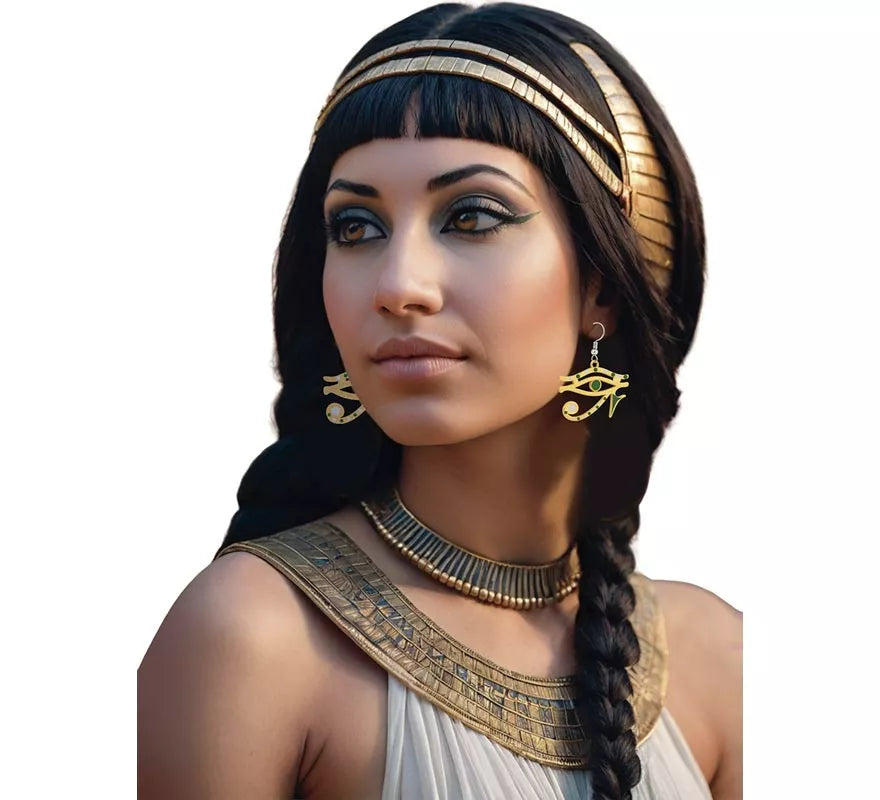 Pendientes de Ojo de Horus de Faraona Egipcia