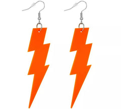 80er Neon Blitz Ohrringe in verschiedenen Farben