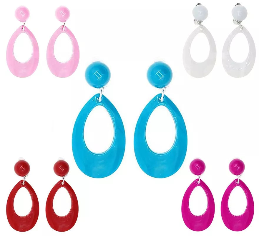 Translation missing: de.Pendientes de Sevillana Ovalados de 8 cm en varios colores