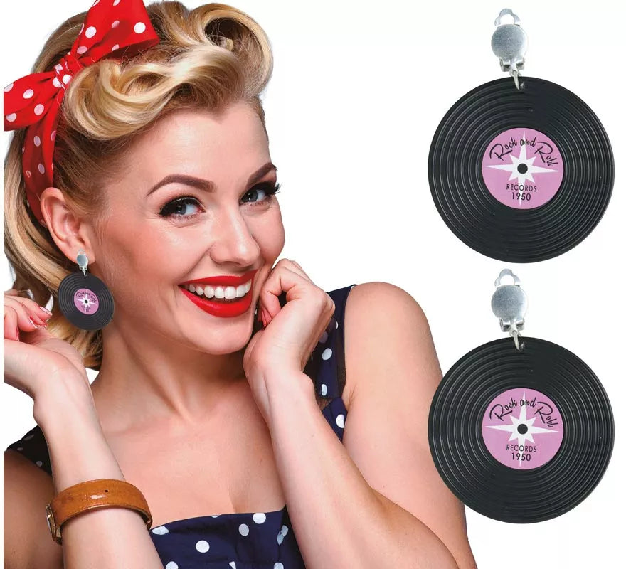 Translation missing: de.Pendientes Discos de Vinilo de 5 cm