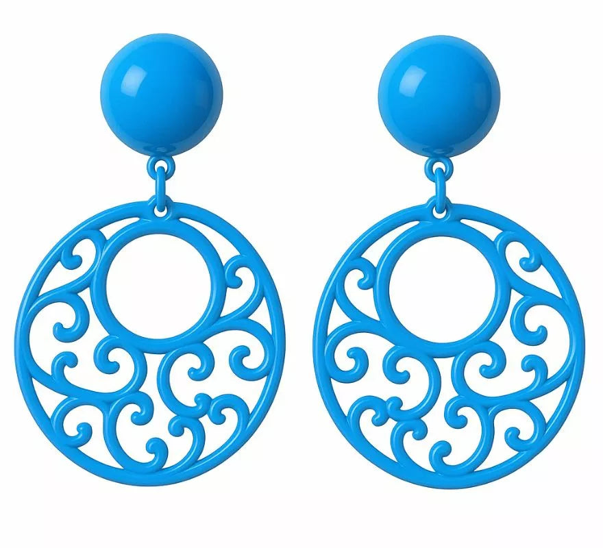 Pendientes Flamenca Circulares con adornos en varios colores