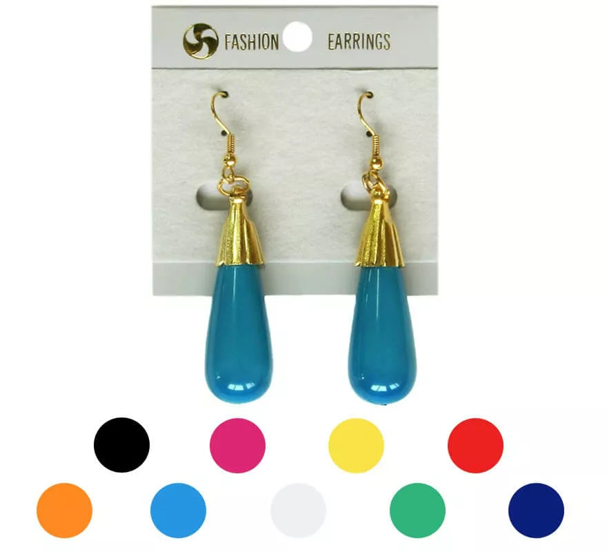 Translation missing: de.Pendientes Flamenca Lágrima alargada en varios colores