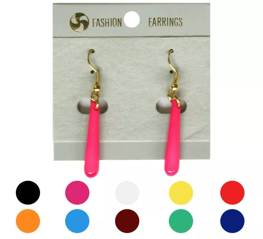 Translation missing: de.Pendientes Flamenca Lágrima alargada finos en varios colores