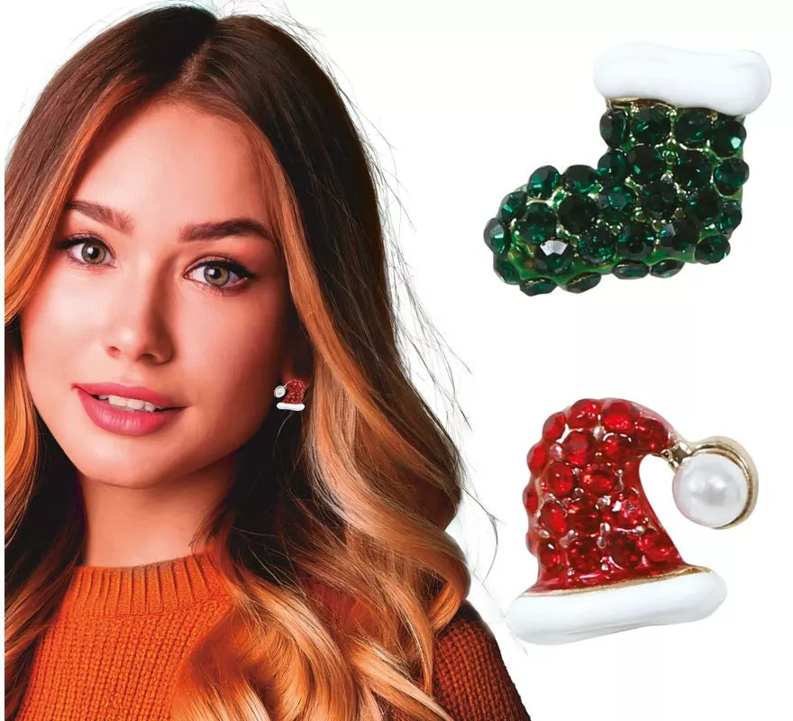 Translation missing: de.Pendientes Gorrito y Calcetín Navideños