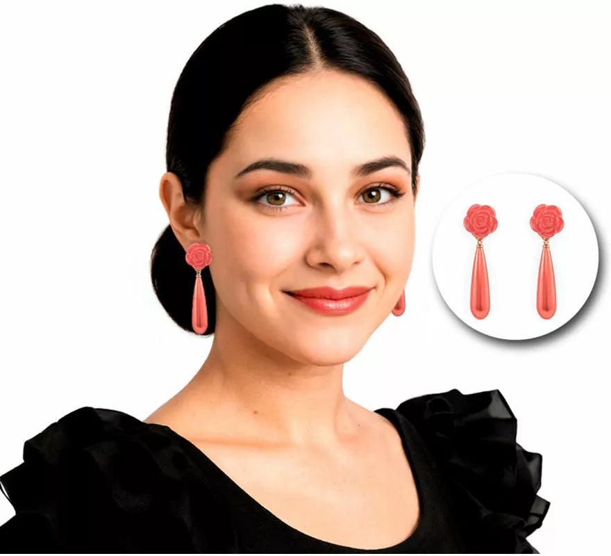 Translation missing: de.Pendientes Lágrima de Sevillana o Flamenca en varios colores