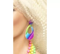 Ohrringe Tränen Multicolor 80er Jahre Stil für Frauen