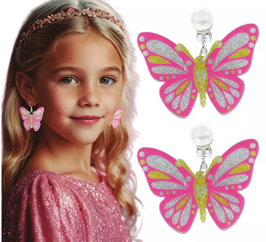 Translation missing: de.Pendientes Mariposa rosas