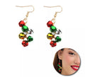 Pendientes Ramo de Cascabeles Navidad de 1,5x4 cm