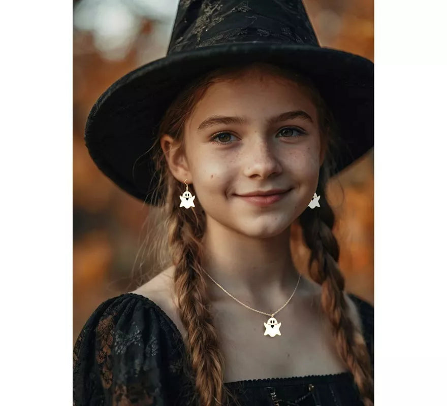 Translation missing: de.Pendientes y Collar de Fantasma
