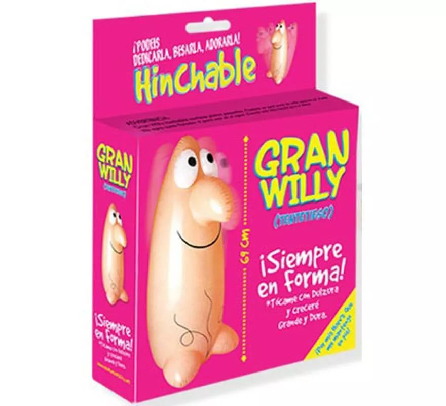 Translation missing: de.Pene Hinchable Tentetieso El Gran Willy de 69 cm