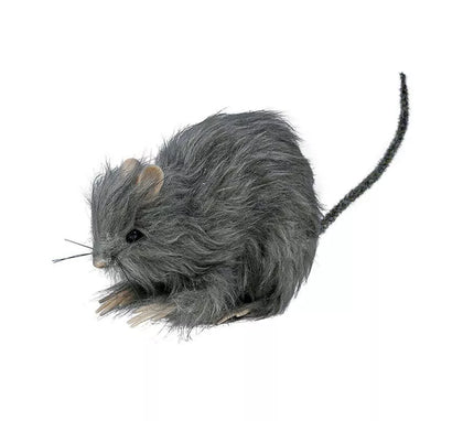 Pequeña Rata Peluda gris de 15 cm