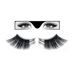 Lange schwarze Wimpern