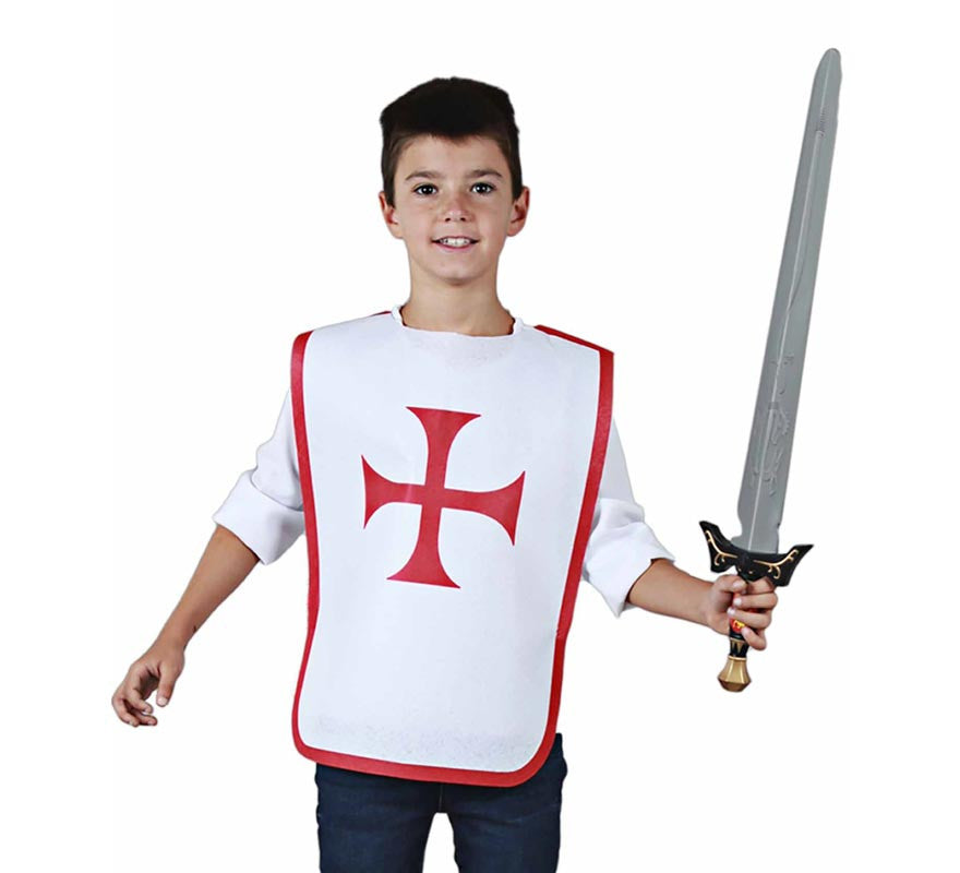 Translation missing: de.Peto Medieval Cruz roja para niño y adolescente
