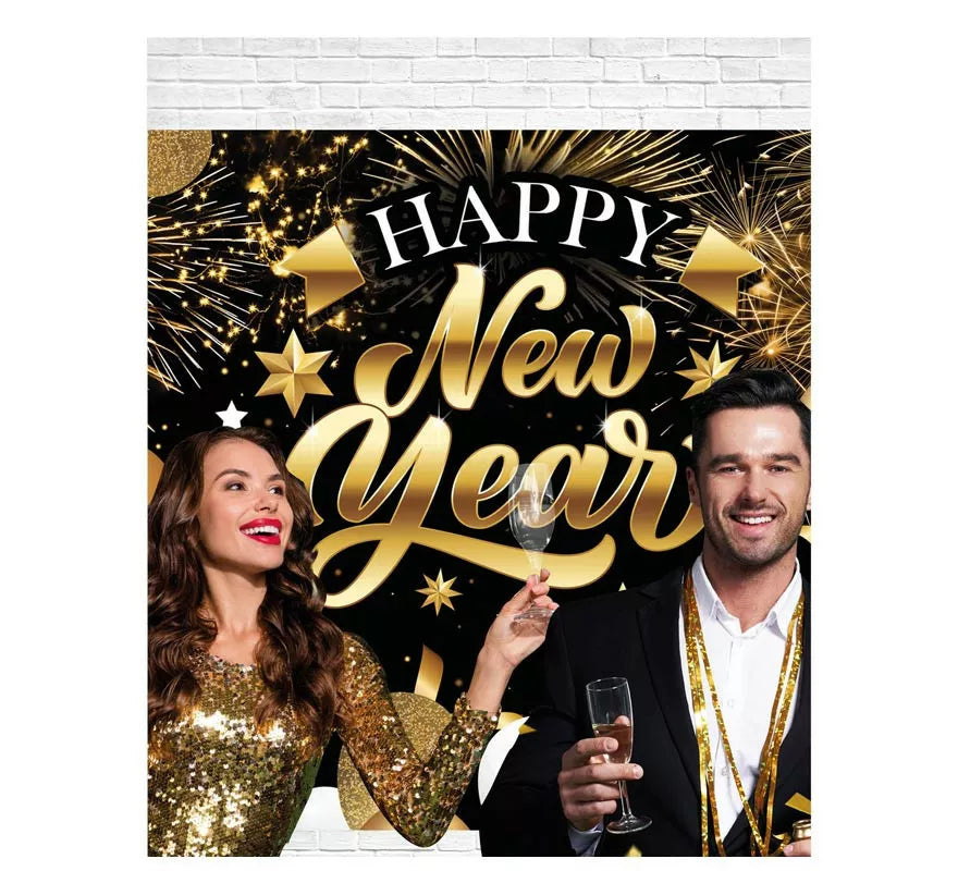Translation missing: de.Photocall Happy New Year de 220x150 cm