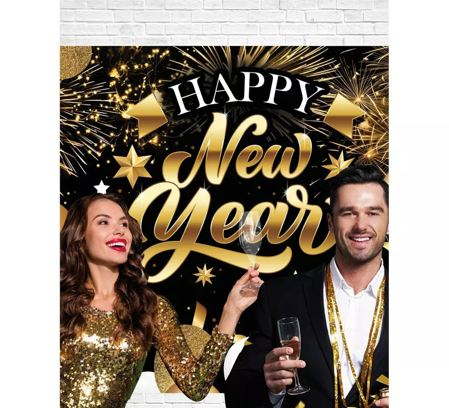 Translation missing: de.Photocall Happy New Year de 220x150 cm