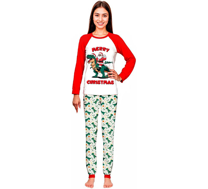 Translation missing: de.Pijama Navideño de Dino para adultos