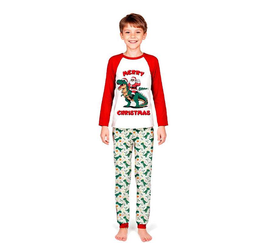 Translation missing: de.Pijama Navideño de Dino para niños
