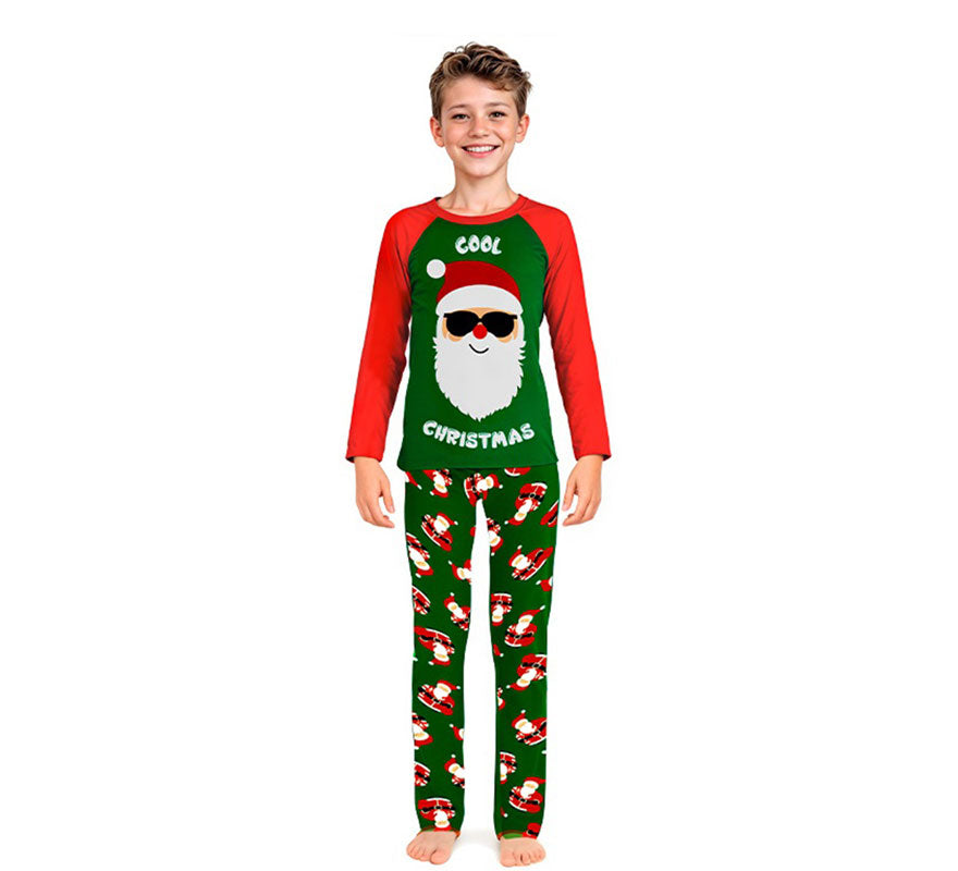 Translation missing: de.Pijama Navideño de Papá Noel Cool para niños