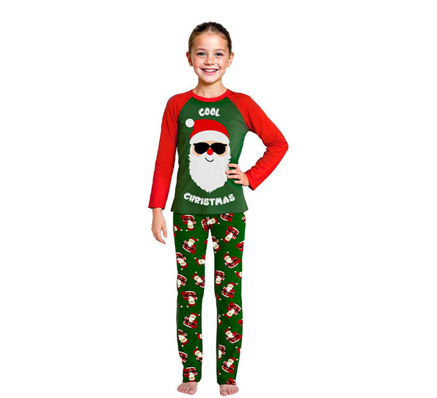 Translation missing: de.Pijama Navideño de Papá Noel Cool para niños