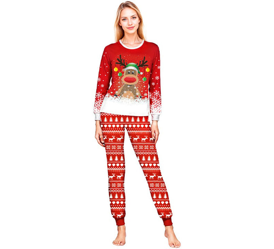 Pijama Navideño de Reno para adultos
