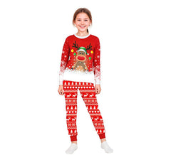 Weihnachtspyjamas mit Rentiermotiv für Kinder