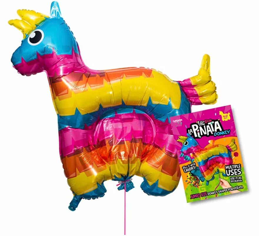 Translation missing: de.Piñata Burro multicolor Hinchable de 115x115 cm