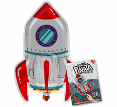 Aufblasbare Raketen-Piñata 91x64 cm