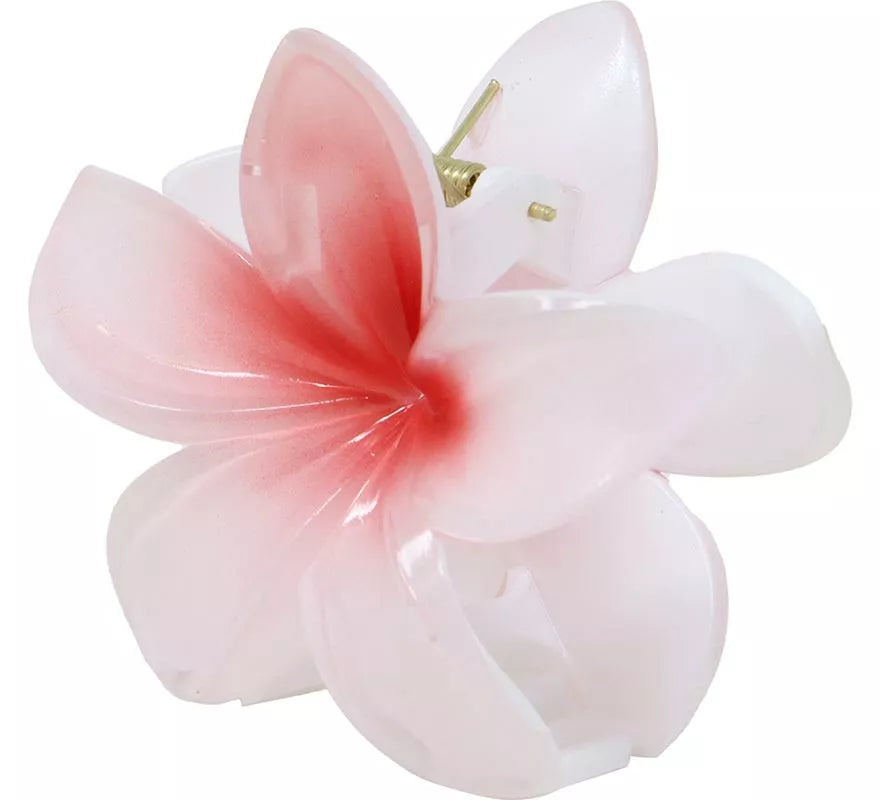 Translation missing: de.Pinza Flor para Pelo de 8 cm blanca y centro en varios colores