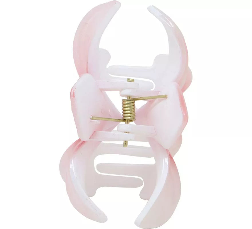 Translation missing: de.Pinza Flor para Pelo de 8 cm blanca y centro en varios colores