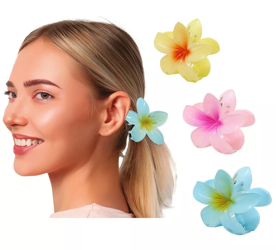 Translation missing: de.Pinza Flor para Pelo de 8 cm en varios colores