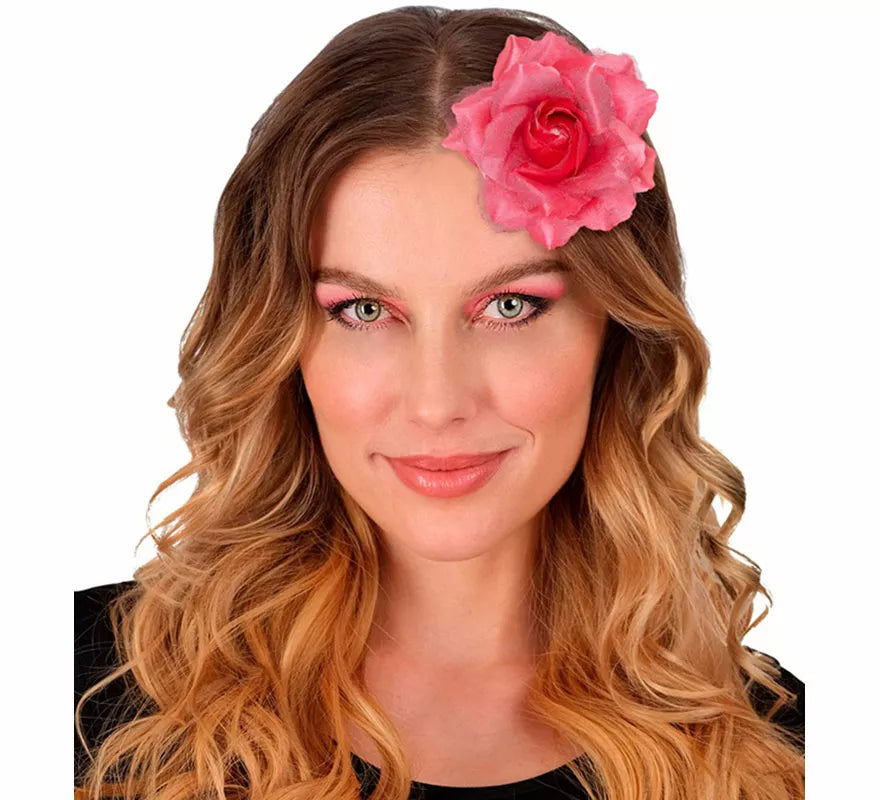Pinza para Pelo en Forma de Rosa en varios colores