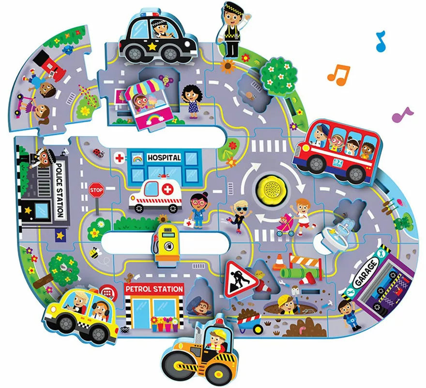 Translation missing: de.Pista de Puzzle Blanda Ciudad Atractiva