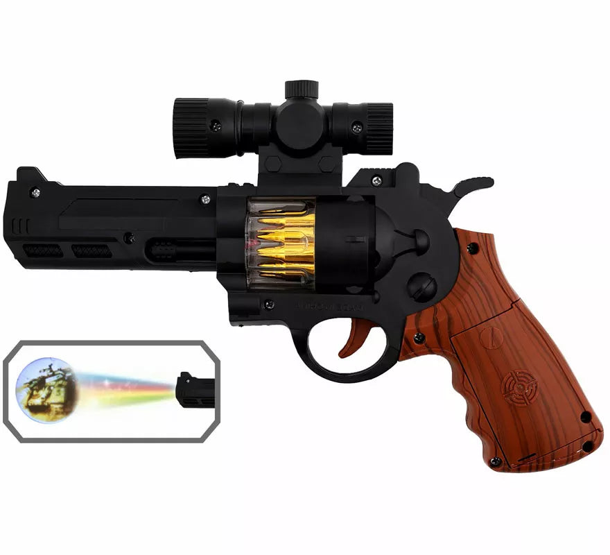 Pistola de Policía con Luz de 23,6x15,7 cm de plástico