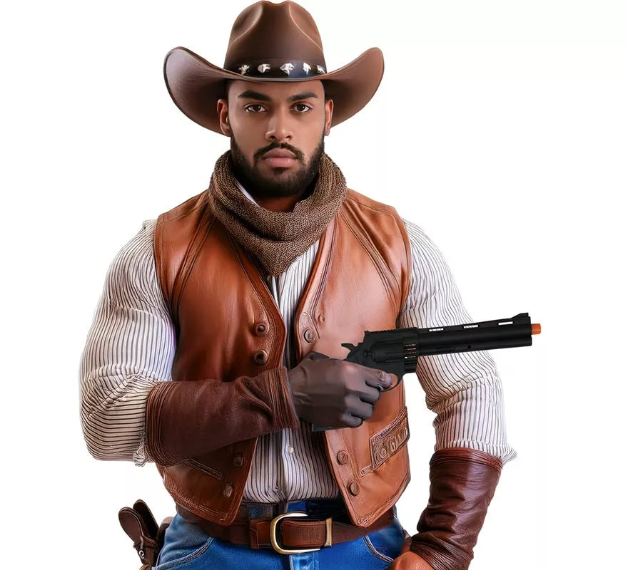 Pistola de Vaquero de 32 cm de Plástico de Juguete