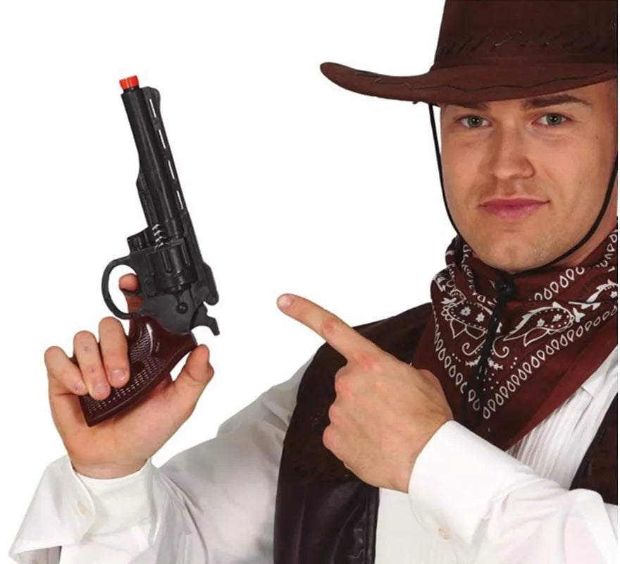 Translation missing: de.Pistola de Vaquero Negra de 28 cm