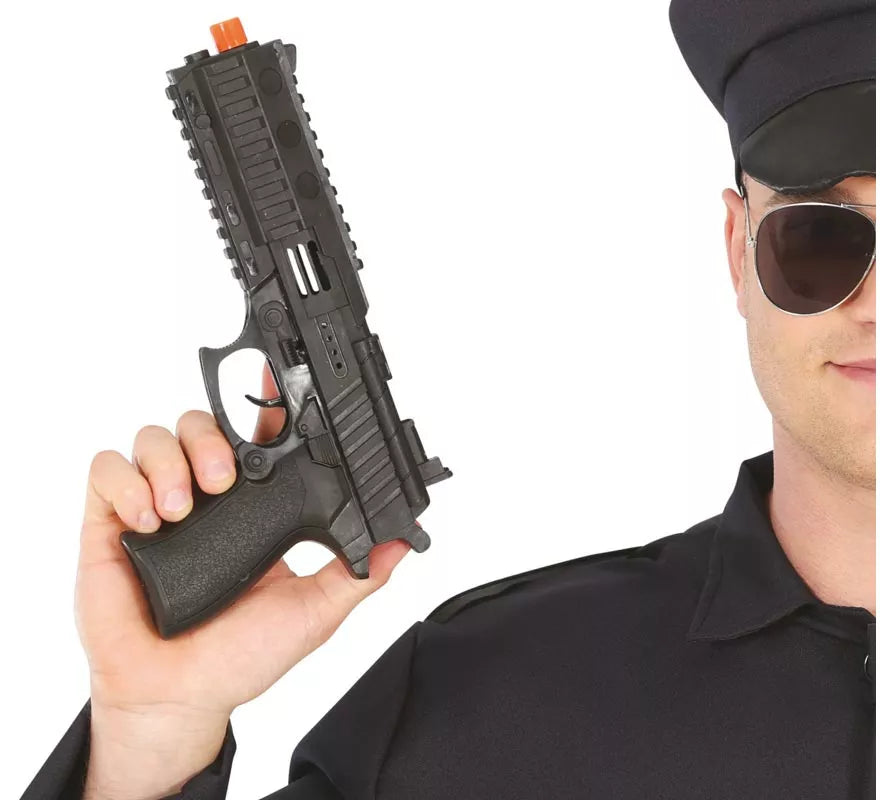 Translation missing: de.Pistola negra de Policía de 28 cm