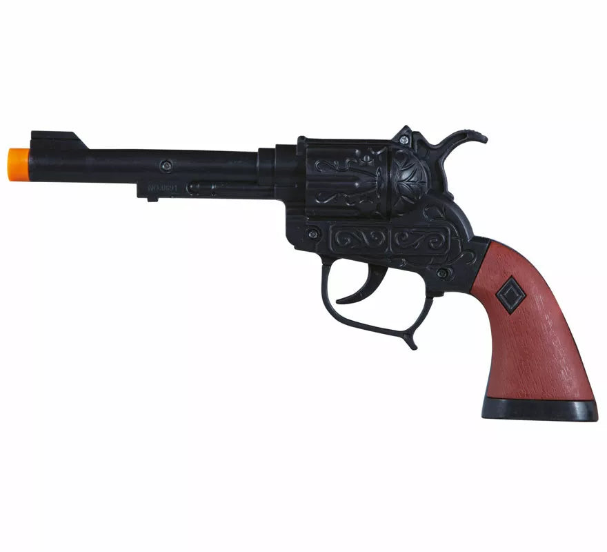 Translation missing: de.Pistola Negra de Vaquero Corta de 20 cm