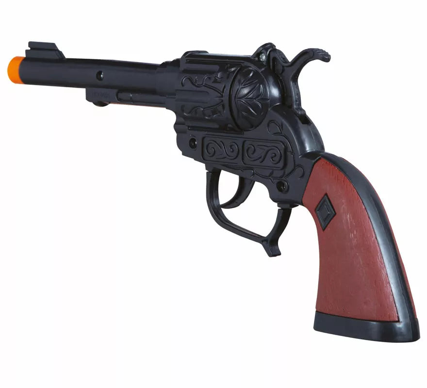 Translation missing: de.Pistola Negra de Vaquero Corta de 20 cm
