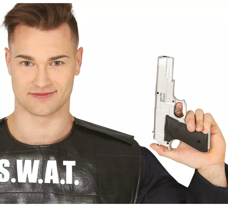Translation missing: de.Pistola Plateada de 24 cm