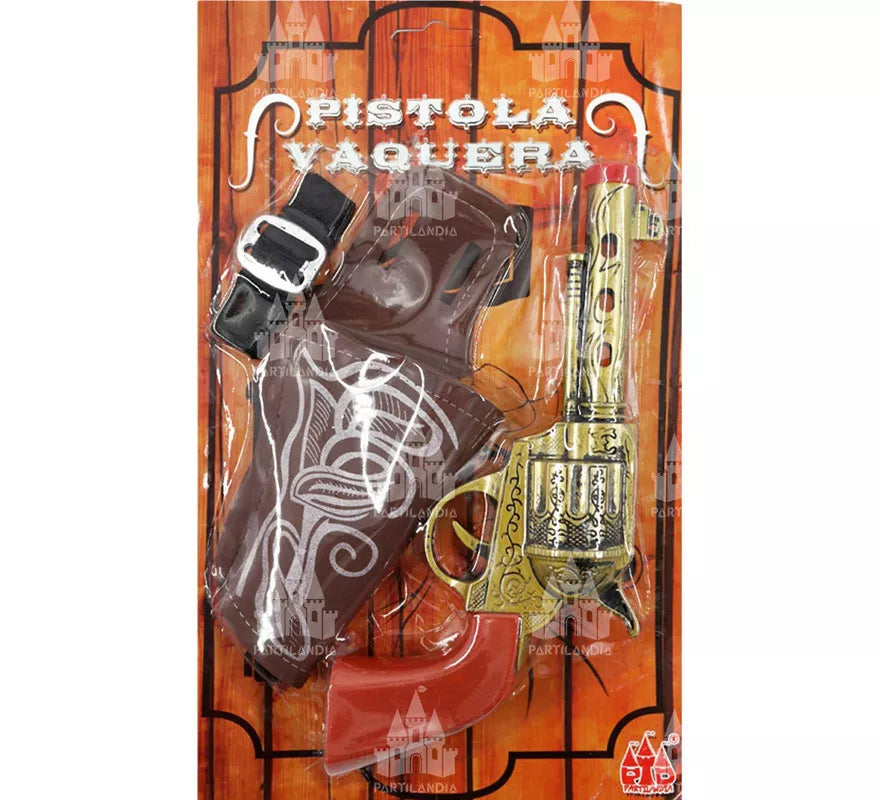 Translation missing: de.Pistola Revólver, Cartuchera y Correa con Hebilla Cowboy colores surtidos