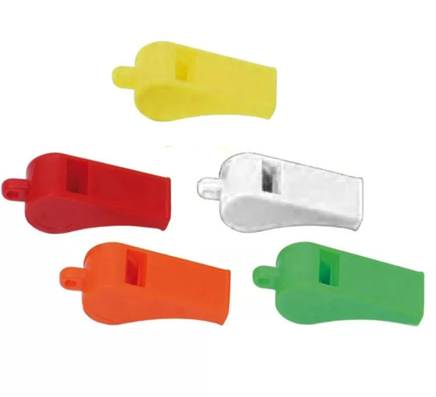 Pito de plástico de colores variados. Precio por unidad.