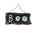 Placa Boo colgante con ojos de 30x15 cm
