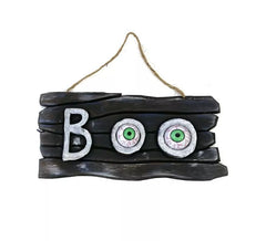 Hängender Boo-Teller mit Augen 30x15 cm