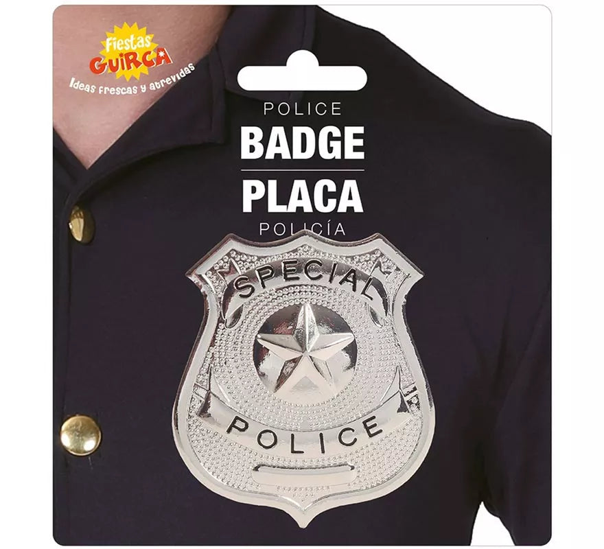 Translation missing: de.Placa de Policía metálica