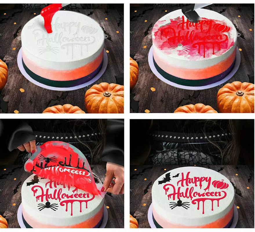 Translation missing: de.Plantilla de 'Happy Halloween' Decoración Pasteles 25 cm