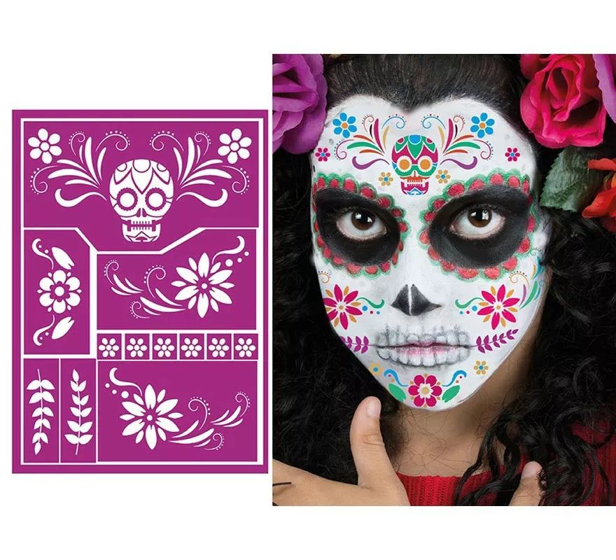 Plantilla de Maquillaje Catrina Infantil