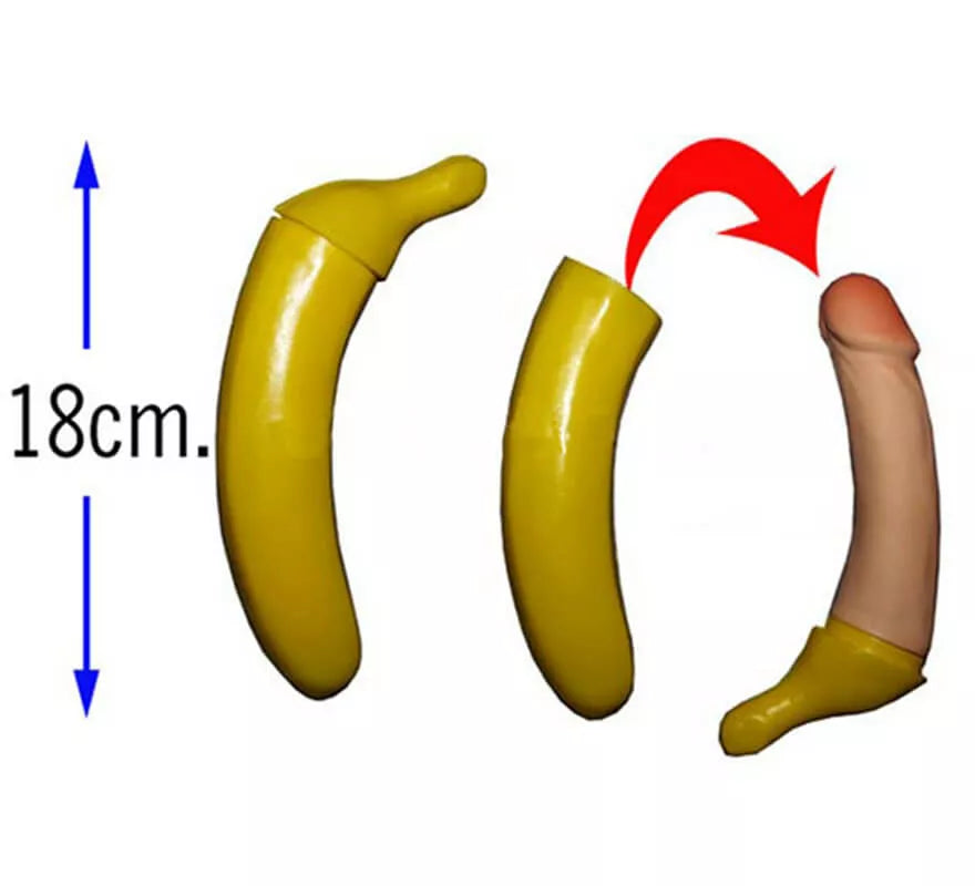 Translation missing: de.Plátano con sorpresa de 18 cm para Despedidas de Soltera