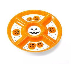 Halloween-Kürbis- Snack- Teller